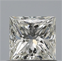 Diamante Natural 0.61 quilates, Princesa , Color I, claridad VVS1 y certificado GIA