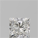 Natural Diamond 0.70 Carats, Princess with  Cut, H Color, VVS2 Clarity and Certified by GIA