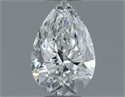 Natural Diamond 0.50 Carats, Pear with  Cut, G Color, VVS2 Clarity and Certified by GIA