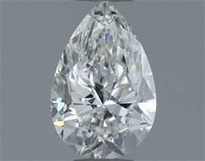 Picture of Natural Diamond 0.50 Carats, Pear with  Cut, G Color, VVS2 Clarity and Certified by GIA