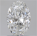 Natural Diamond 1.21 Carats, Oval with  Cut, E Color, I1 Clarity and Certified by GIA
