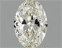 Natural Diamond 0.90 Carats, Oval with  Cut, J Color, VS1 Clarity and Certified by GIA
