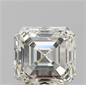 Natural Diamond 0.90 Carats, Asscher with  Cut, K Color, VS2 Clarity and Certified by GIA