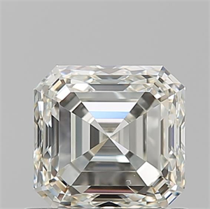Picture of Natural Diamond 0.90 Carats, Asscher with  Cut, K Color, VS2 Clarity and Certified by GIA