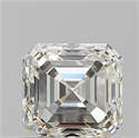 Natural Diamond 0.90 Carats, Asscher with  Cut, K Color, VS2 Clarity and Certified by GIA