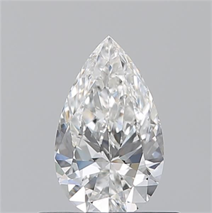 Picture of Natural Diamond 0.50 Carats, Pear with  Cut, F Color, VS2 Clarity and Certified by GIA