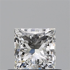 Picture of Natural Diamond 0.52 Carats, Princess with  Cut, I Color, VVS2 Clarity and Certified by GIA