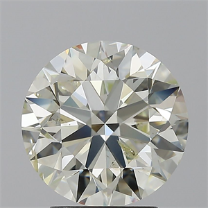 Picture of Natural Diamond 3.01 Carats, Round with Excellent Cut, M Color, SI2 Clarity and Certified by GIA