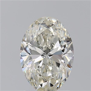 Picture of Natural Diamond 1.71 Carats, Oval with  Cut, J Color, SI2 Clarity and Certified by GIA