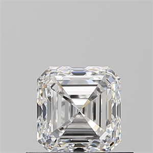 Foto Diamante Natural 0.70 quilates, Asscher , Color E, claridad VVS1 y certificado GIA de