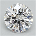 Lab Grown Diamond 1.01 Carats, Round with Ideal Cut, D Color, VS1 Clarity and Certified by IGI