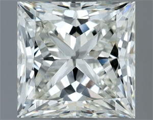 Picture of Natural Diamond 1.00 Carats, Princess with  Cut, H Color, VVS2 Clarity and Certified by IGI