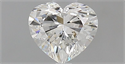 Natural Diamond 0.53 Carats, Heart with  Cut, H Color, VVS2 Clarity and Certified by GIA
