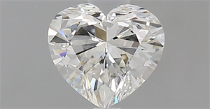Picture of Natural Diamond 0.53 Carats, Heart with  Cut, H Color, VVS2 Clarity and Certified by GIA