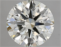 Natural Diamond 1.51 Carats, Round with Excellent Cut, L Color, I1 Clarity and Certified by GIA