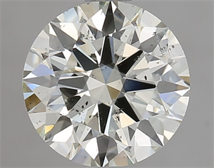 Picture of Natural Diamond 1.51 Carats, Round with Excellent Cut, L Color, I1 Clarity and Certified by GIA