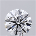 Lab Grown Diamond 1.00 Carats, Round with Ideal Cut, D Color, VS1 Clarity and Certified by IGI