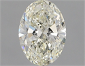 Natural Diamond 1.00 Carats, Oval with  Cut, L Color, VS1 Clarity and Certified by GIA