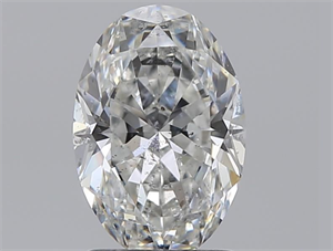 Picture of Natural Diamond 1.66 Carats, Oval with  Cut, G Color, SI2 Clarity and Certified by GIA
