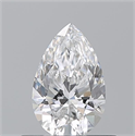 Natural Diamond 0.52 Carats, Pear with  Cut, E Color, SI1 Clarity and Certified by GIA
