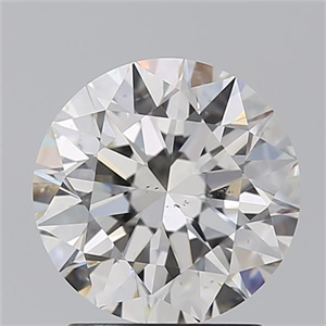 Picture of Natural Diamond 2.01 Carats, Round with Excellent Cut, H Color, SI1 Clarity and Certified by GIA