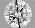 Lab Grown Diamond 1.07 Carats, Round with Ideal Cut, E Color, VS1 Clarity and Certified by IGI
