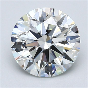 Picture of Natural Diamond 2.31 Carats, Round with Excellent Cut, H Color, VVS2 Clarity and Certified by GIA