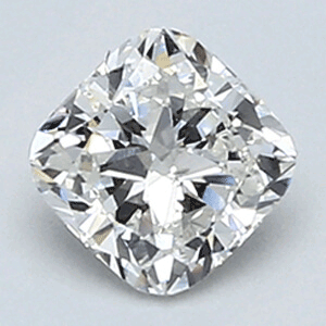 0.41 quilates, Diamante de cojín con muy buen corte F VS2 y certificado por EGL