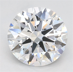 Picture of Lab Grown Diamond 2.63 Carats, Round with Excellent Cut, D Color, VVS1 Clarity and Certified by GIA