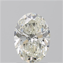 Natural Diamond 1.51 Carats, Oval with  Cut, J Color, VS2 Clarity and Certified by GIA