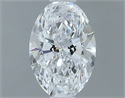 Natural Diamond 0.40 Carats, Oval with  Cut, D Color, VS1 Clarity and Certified by GIA