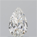Natural Diamond 0.57 Carats, Pear with  Cut, H Color, SI1 Clarity and Certified by GIA