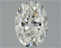 Natural Diamond 1.55 Carats, Oval with  Cut, J Color, I1 Clarity and Certified by GIA