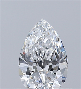 Picture of Natural Diamond 0.41 Carats, Pear with  Cut, D Color, VVS2 Clarity and Certified by GIA
