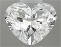 Natural Diamond 0.36 Carats, Heart with  Cut, H Color, VS1 Clarity and Certified by GIA