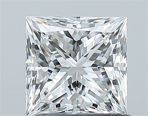 Foto Diamante Natural 1.01 quilates, Princesa , Color E, claridad VS2 y certificado GIA de