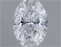 Natural Diamond 0.33 Carats, Oval with  Cut, D Color, SI2 Clarity and Certified by GIA