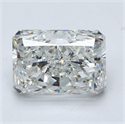 Natural Diamond 2.51 Carats, Radiant with  Cut, F Color, SI1 Clarity and Certified by GIA