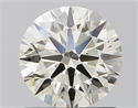 Natural Diamond 1.01 Carats, Round with Excellent Cut, J Color, SI1 Clarity and Certified by IGI