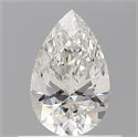 Natural Diamond 0.53 Carats, Pear with  Cut, F Color, SI1 Clarity and Certified by GIA