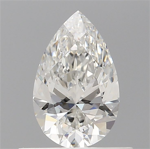 Picture of Natural Diamond 0.53 Carats, Pear with  Cut, F Color, SI1 Clarity and Certified by GIA