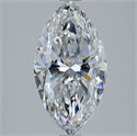 Natural Diamond 3.01 Carats, Marquise with  Cut, D Color, SI1 Clarity and Certified by GIA