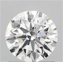 Lab Grown Diamond 1.05 Carats, Round with Ideal Cut, D Color, VVS1 Clarity and Certified by IGI