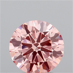 Picture of Lab Grown Diamond 1.99 Carats, Round with Excellent Cut, Fancy Vivid Pink Color, VS1 Clarity and Certified by IGI