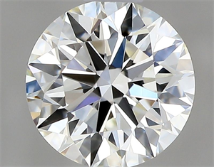 Picture of Natural Diamond 0.75 Carats, Round with Excellent Cut, J Color, VVS1 Clarity and Certified by GIA