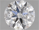 Natural Diamond 1.50 Carats, Round with Very Good Cut, E Color, SI2 Clarity and Certified by HRD
