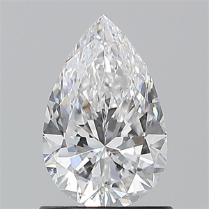 Picture of Natural Diamond 1.01 Carats, Pear with  Cut, D Color, SI1 Clarity and Certified by GIA