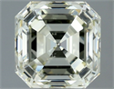 Natural Diamond 2.01 Carats, Asscher with  Cut, L Color, VS2 Clarity and Certified by IGI
