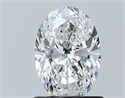 Diamante Natural 1.00 quilates, Ovalado , Color F, claridad SI2 y certificado GIA