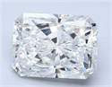 Natural Diamond 2.01 Carats, Radiant with  Cut, G Color, VS2 Clarity and Certified by GIA
